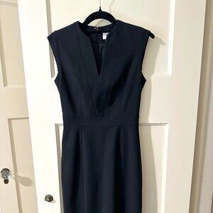 Reiss black slim fit suiting dress - size 2